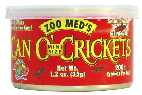 ZOO MED Can O' Mini Size Crickets 1.2oz - Poudre Pet and Feed Supply
